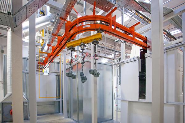 Подвесной толкающий конвейер