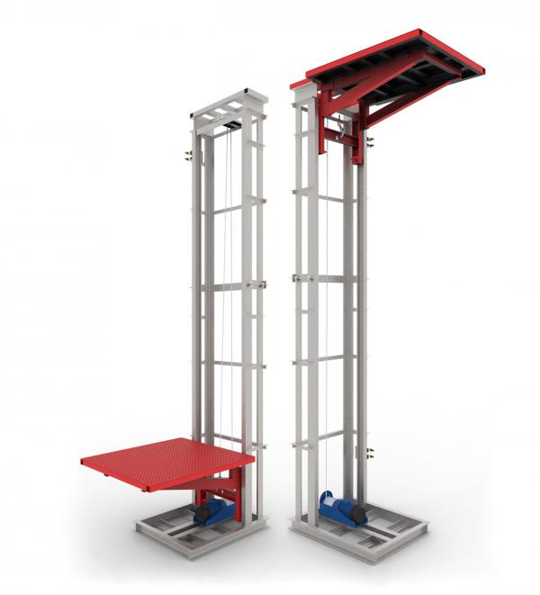 Люковый стационарный подъемник